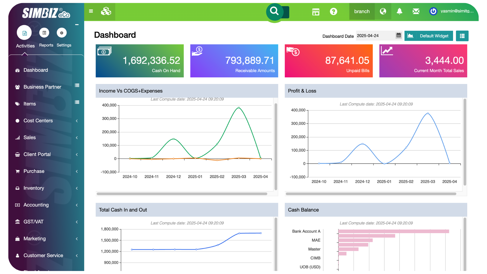 Project Management Interface